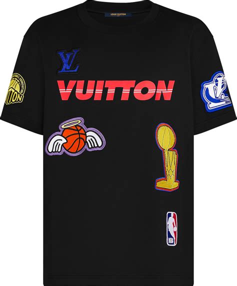 louis vuitton nba t shirt black|Louis Vuitton black polo shirt.